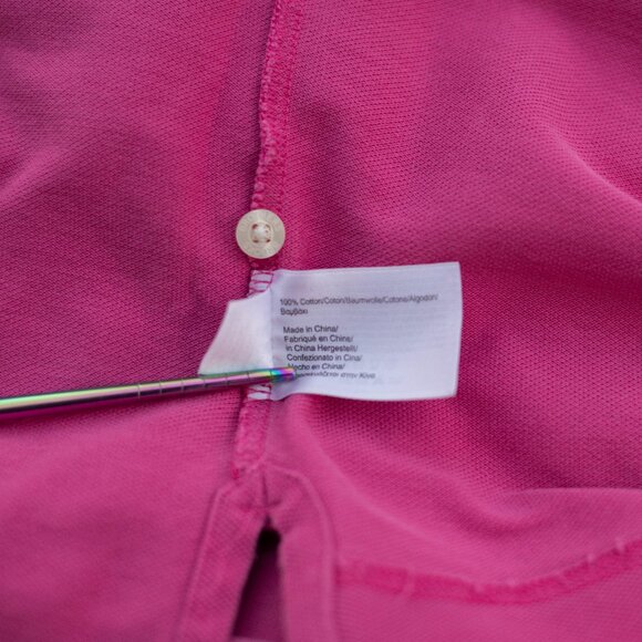 Brooks Brothers Polo Shirt Men's L Pink Performance Knit Cotton Logo Classic Fit - Picture 5 of 6